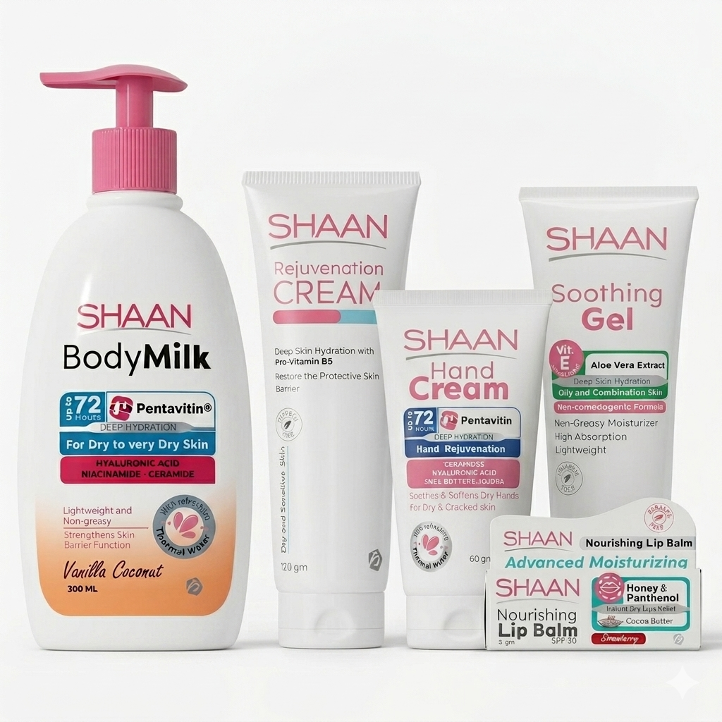 Shaan Complete Essential Moisture Protocol | 5-Piece Intense Hydration Routine