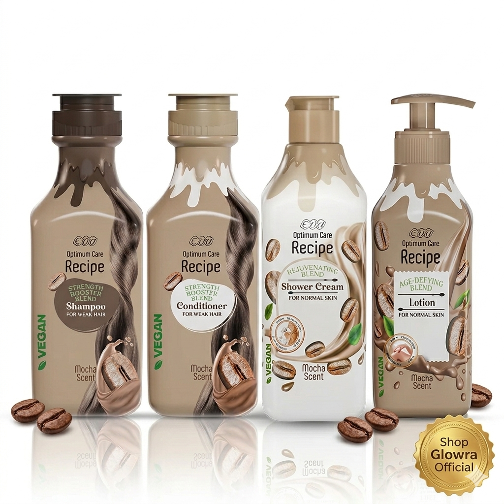 Eva Recipe Decadent Mocha Ritual | 4-Piece Hair Strength & Body Rejuvenation Set