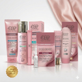 Eva Skin Clinic Collagen Youth-Restore Bundle featuring Face Wash, Toner, Collagen Serum, Collagen Ampoules, Night Eye Cream, and BB Cream. Authentic Egyptian skincare delivered from Egypt to the USA.